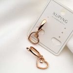 گوشواره قلب با آویز قلبی ژوپینگ