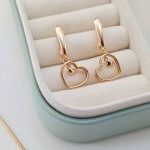 گوشواره قلب با آویز قلبی ژوپینگ