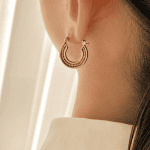 گوشواره حلقه ای حلزونی ژوپینگ