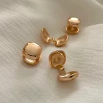 گوشواره مربع توپر آینه ای ژوپینگ
