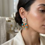گوشواره میناکاری ساحلی